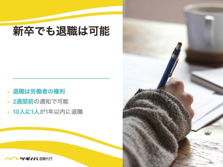 言い出しづらいけど…新卒でも退職は可能！