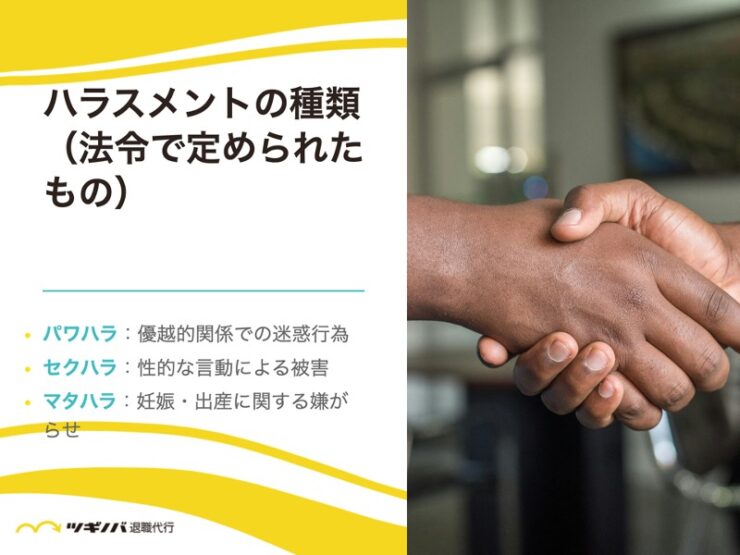 ハラスメントの種類(法令で定められたもの)5つ