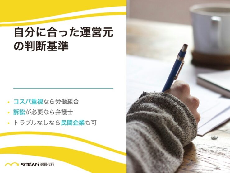 自分に合った運営元の判断基準